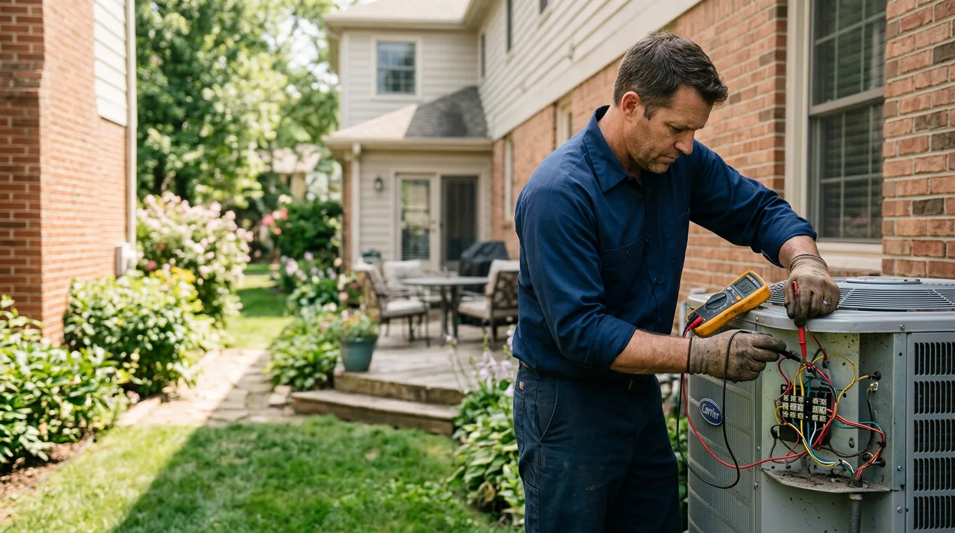 HVAC technician working near Monroe, UT